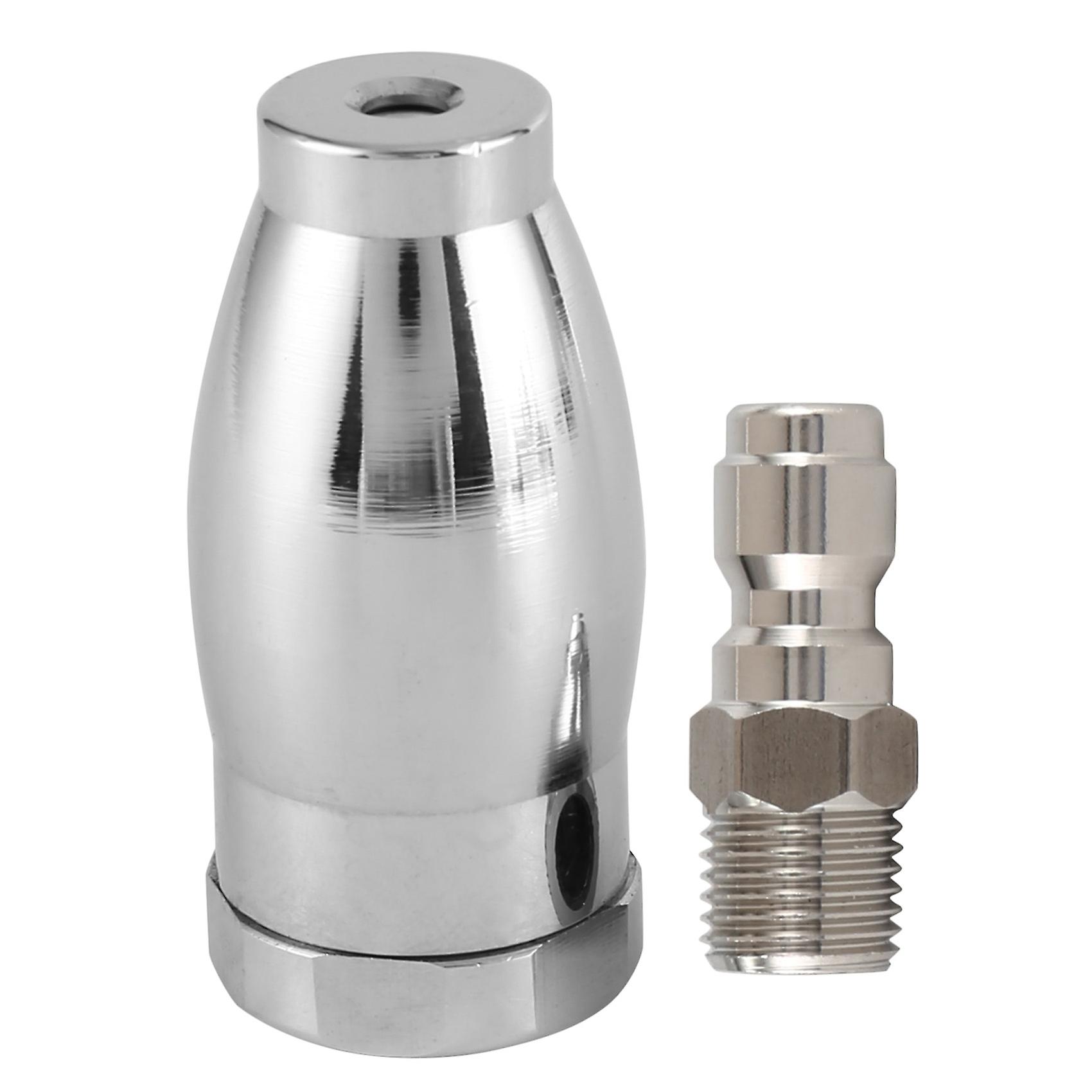 Pressure Washer Turbo Nozzle, Stainless Steel Rotating Spray Nozzle with 1/4 Inch Quick-Connect, 3.