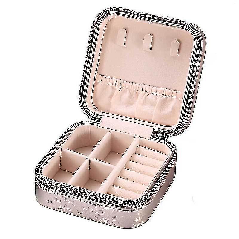 Portable Multifunctional Earrings Ring Box Jewelry Storage Box