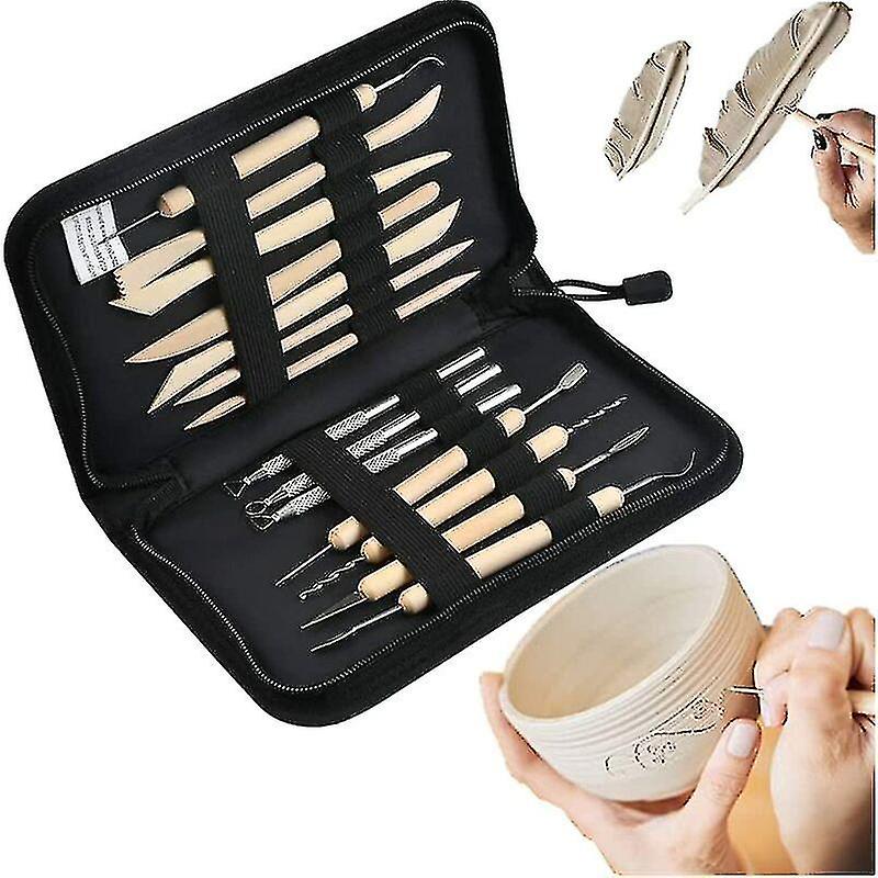 Clay Sculpting Tools, Pottery Sculpting Tools With Storage Bag Diy Ceramic Crafts For Ceramic Hobby Art Projects For Professional Beginner Artists