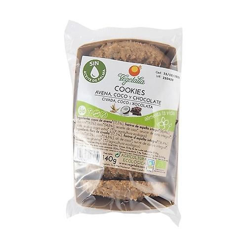 Bio oatmeal cookies with coconut and chocolate 140 g (Chocolate - Coconut - Oats)