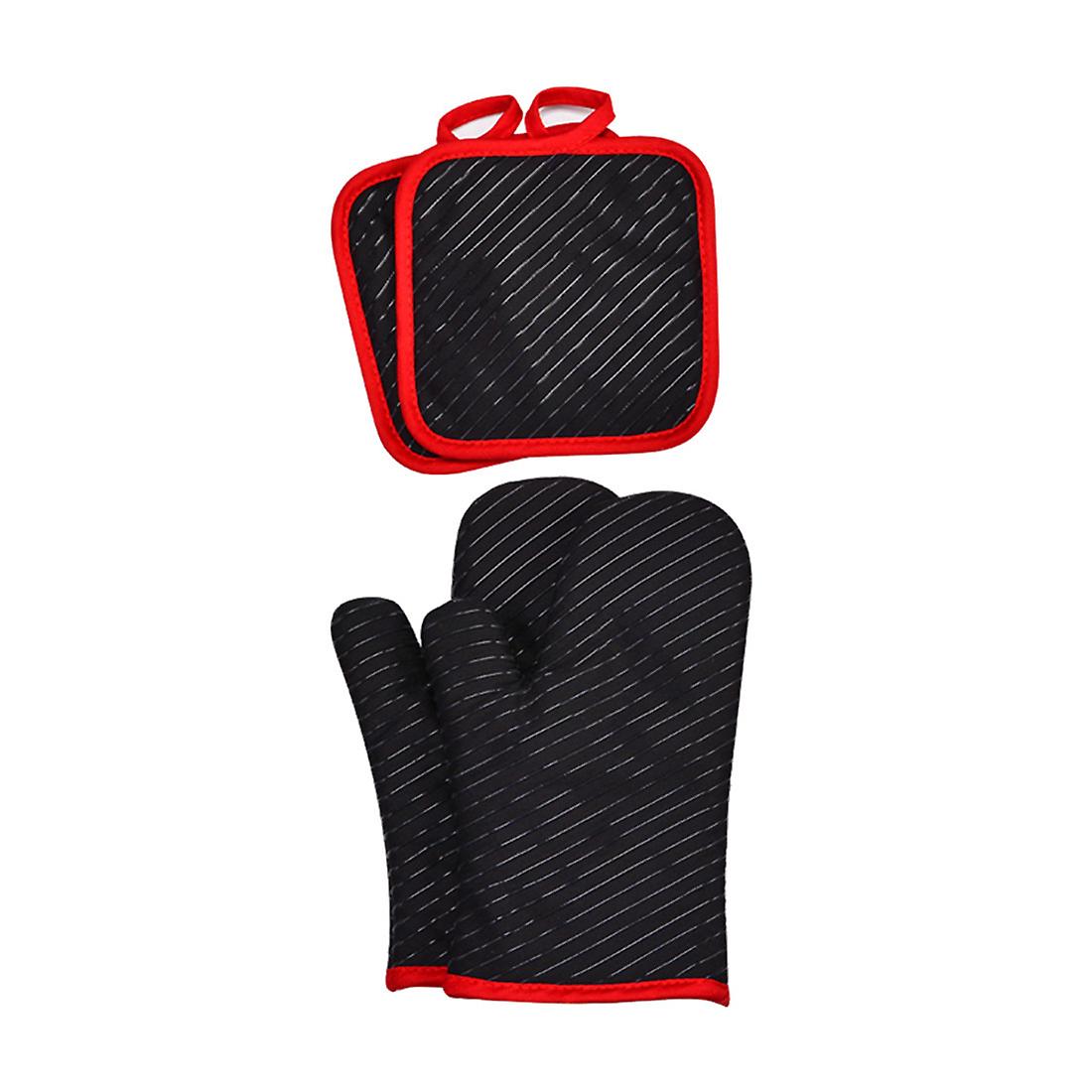 Silicone Insulated Gloves, Oven Insulated Heat Resistant High Temperature Gloves Tools