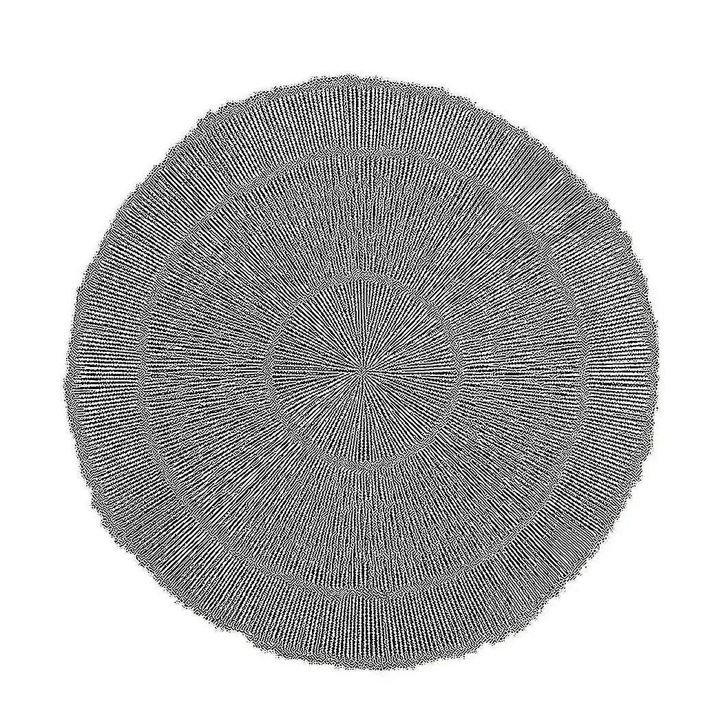 Placemats For Table Decoration Round Dinner Plates Pvc Mat Silver