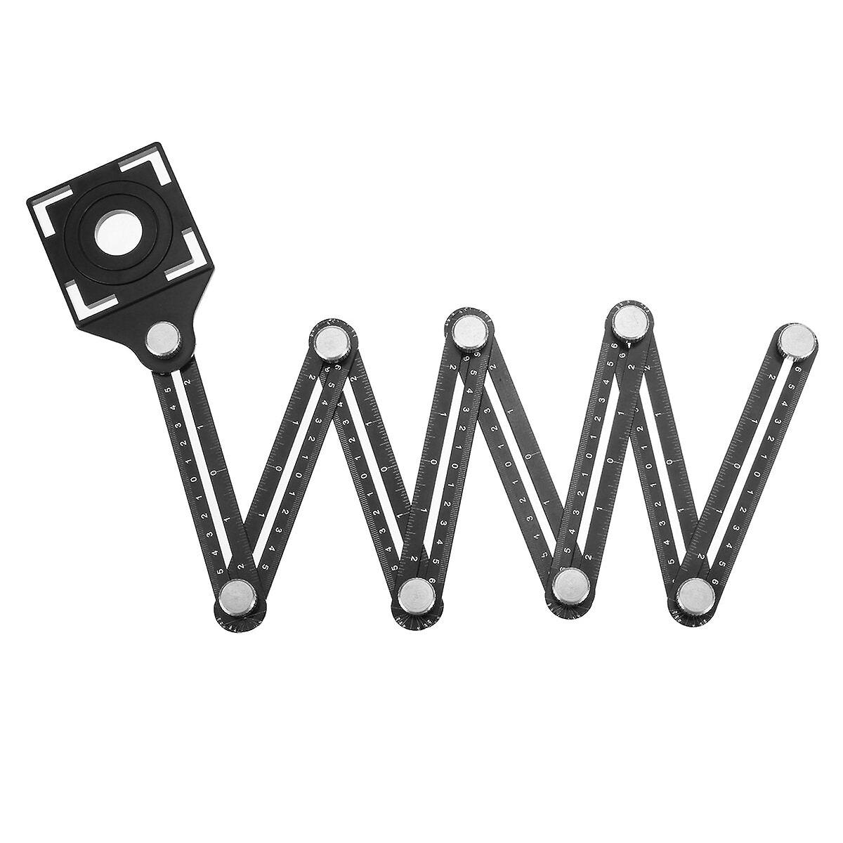 Universal Angularizer Ruler - Multi-angle Foldable Measurement Tool, Alloy Construction