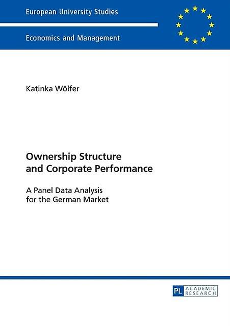Ownership Structure And Corporate Performance by Katinka Wolfer Paperback Book