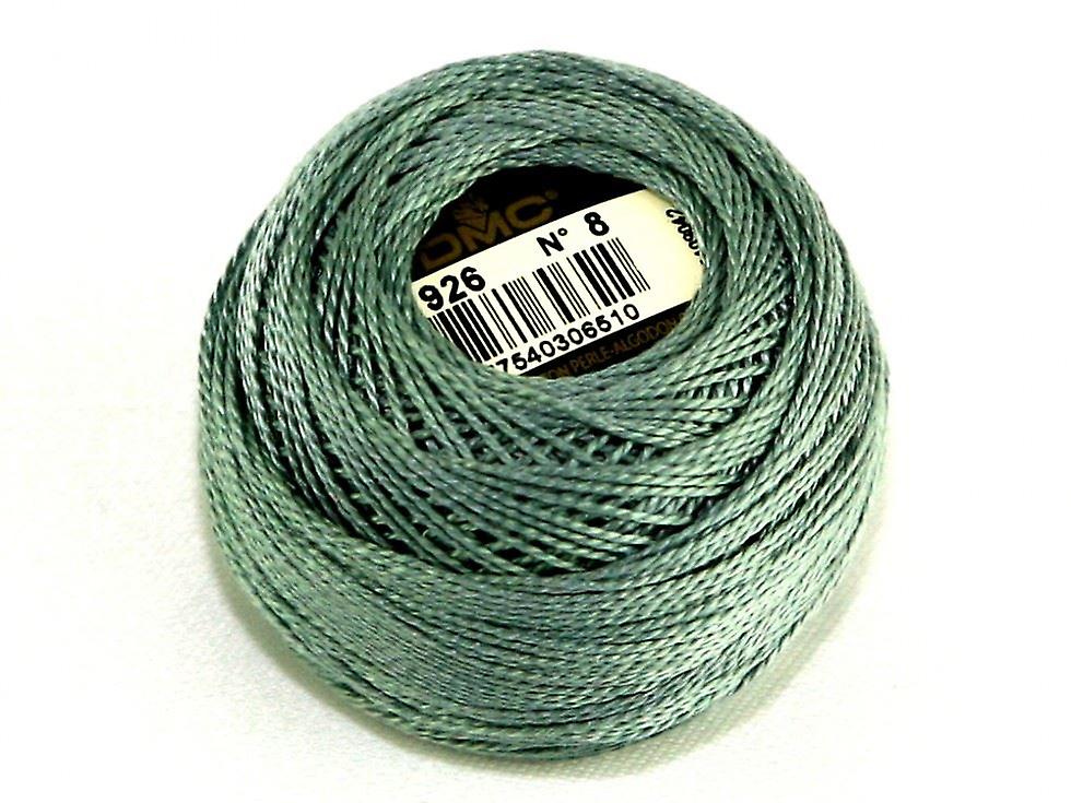 DMC 8 号棉质 Perle 线 80m 926 - 每 10 克球