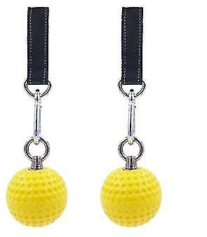 Hand Exercisers 7.2cm Pull Up Balls Cannonball Grip Ball For Finger Trainer Yellow