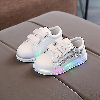 Led Barn glödande skor Baby sneakers med upplysta sula LED lysande skor för flickor pojkar sneakersone parvitt