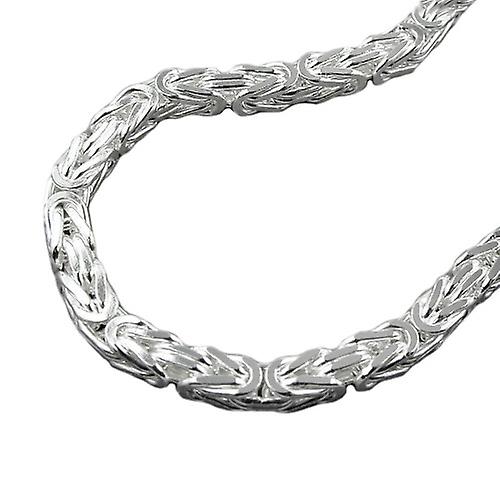 Chain 6x6mm King Chain Square Shiny Silver 925 80cm