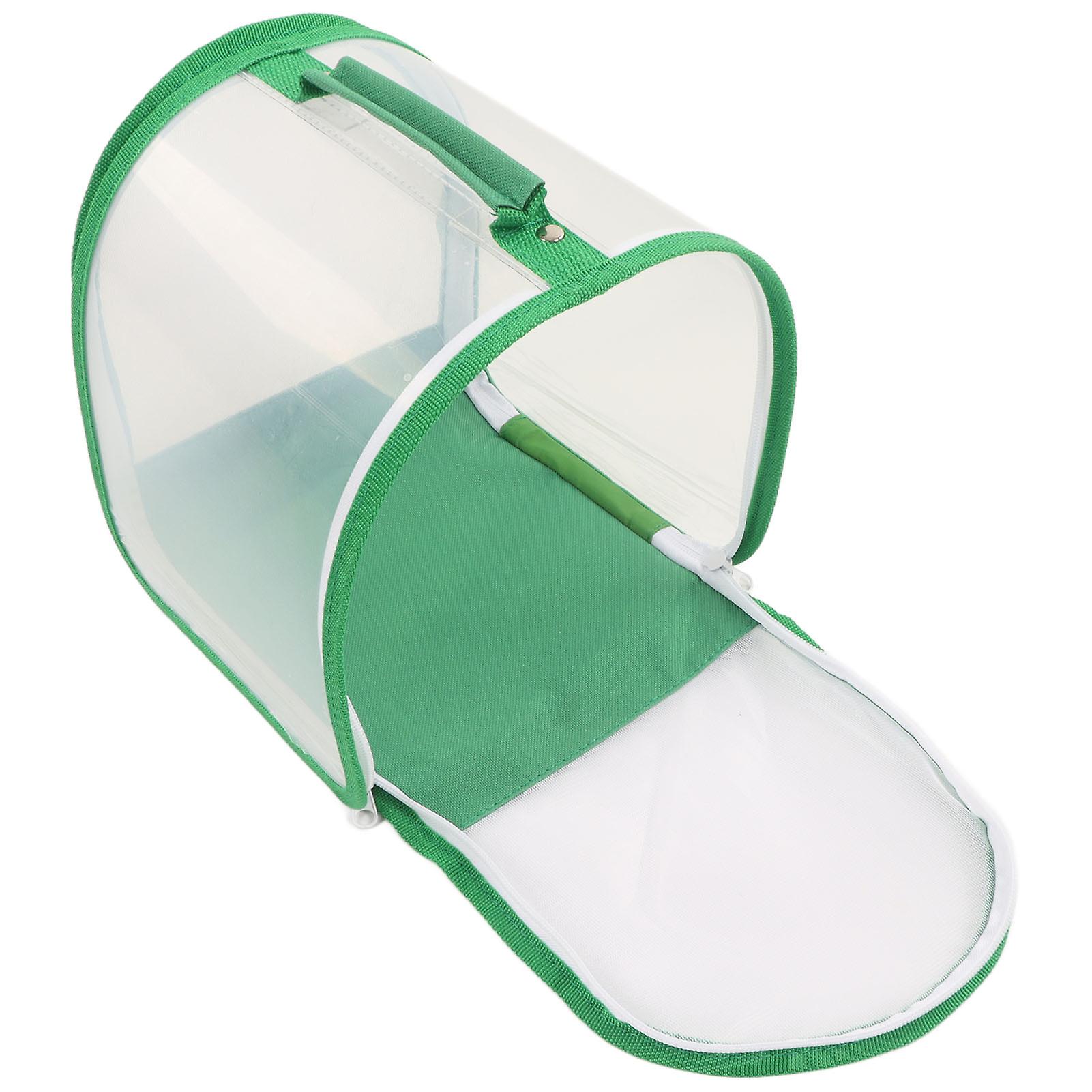 昆虫の生息地ケージ 360 度完全透明ポータブル折りたたみ式昆虫メッシュケージ観察用