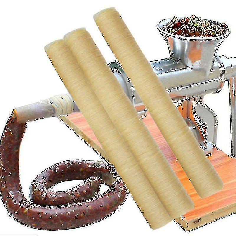 20mm luonnolliset makkarankuoret kuoret - pienet aamiaismakkaratyökalut (14m pitkä) -z