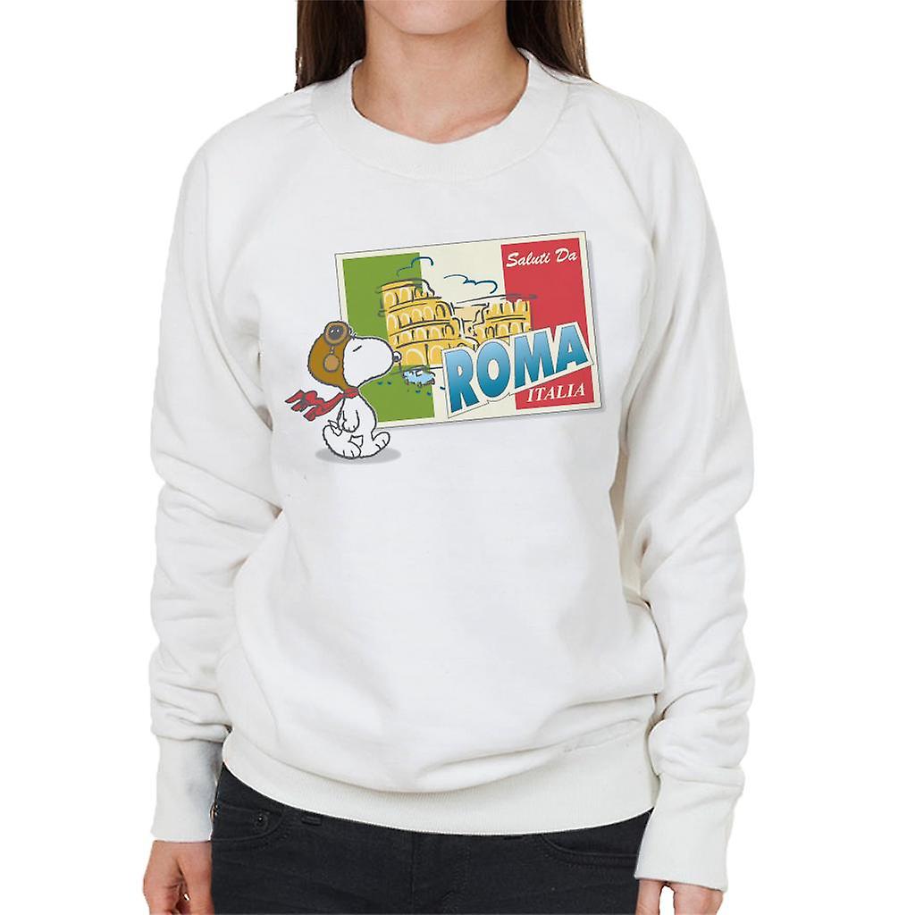 Peanuts Snoopy In Roma Italy Women's Sweatshirt