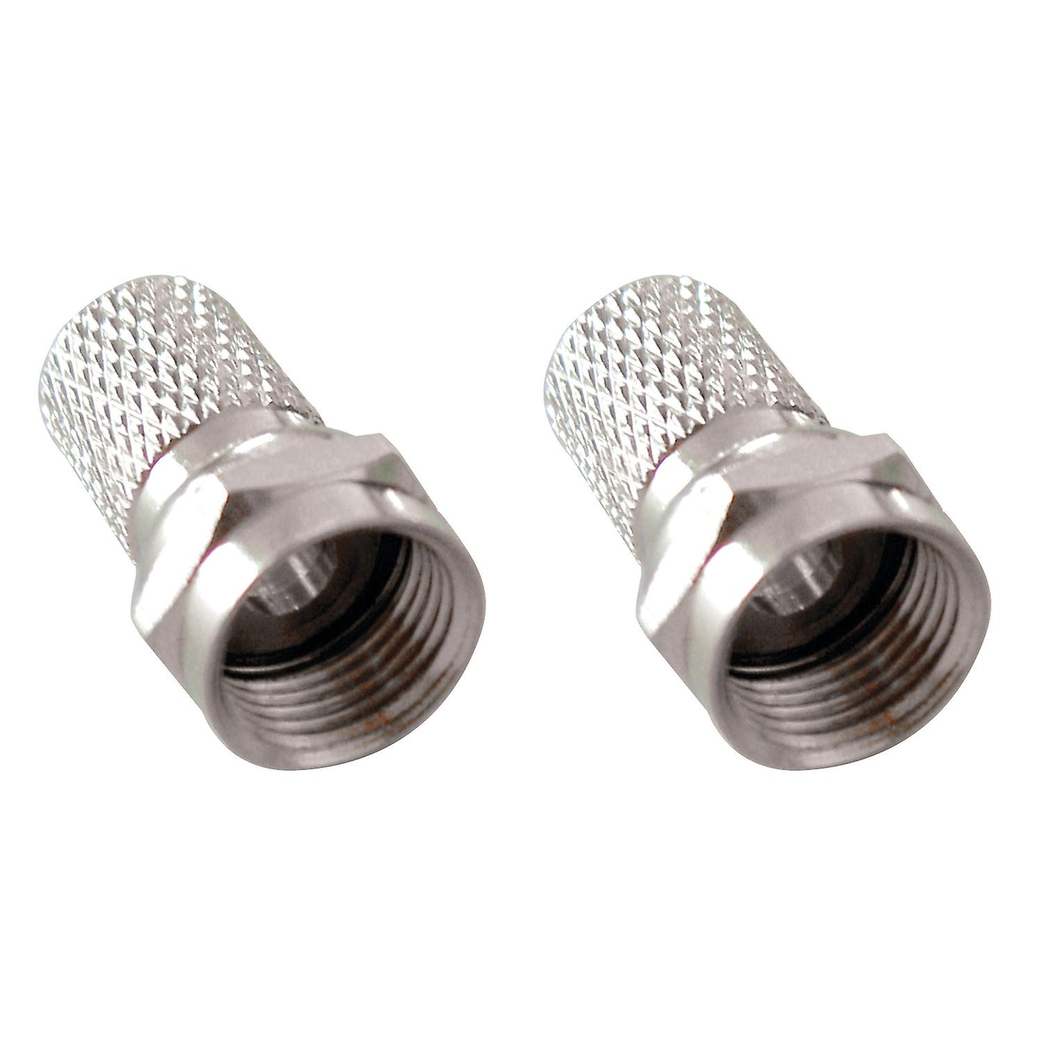 F-kontakt vädersäker RG6 Hane Silver