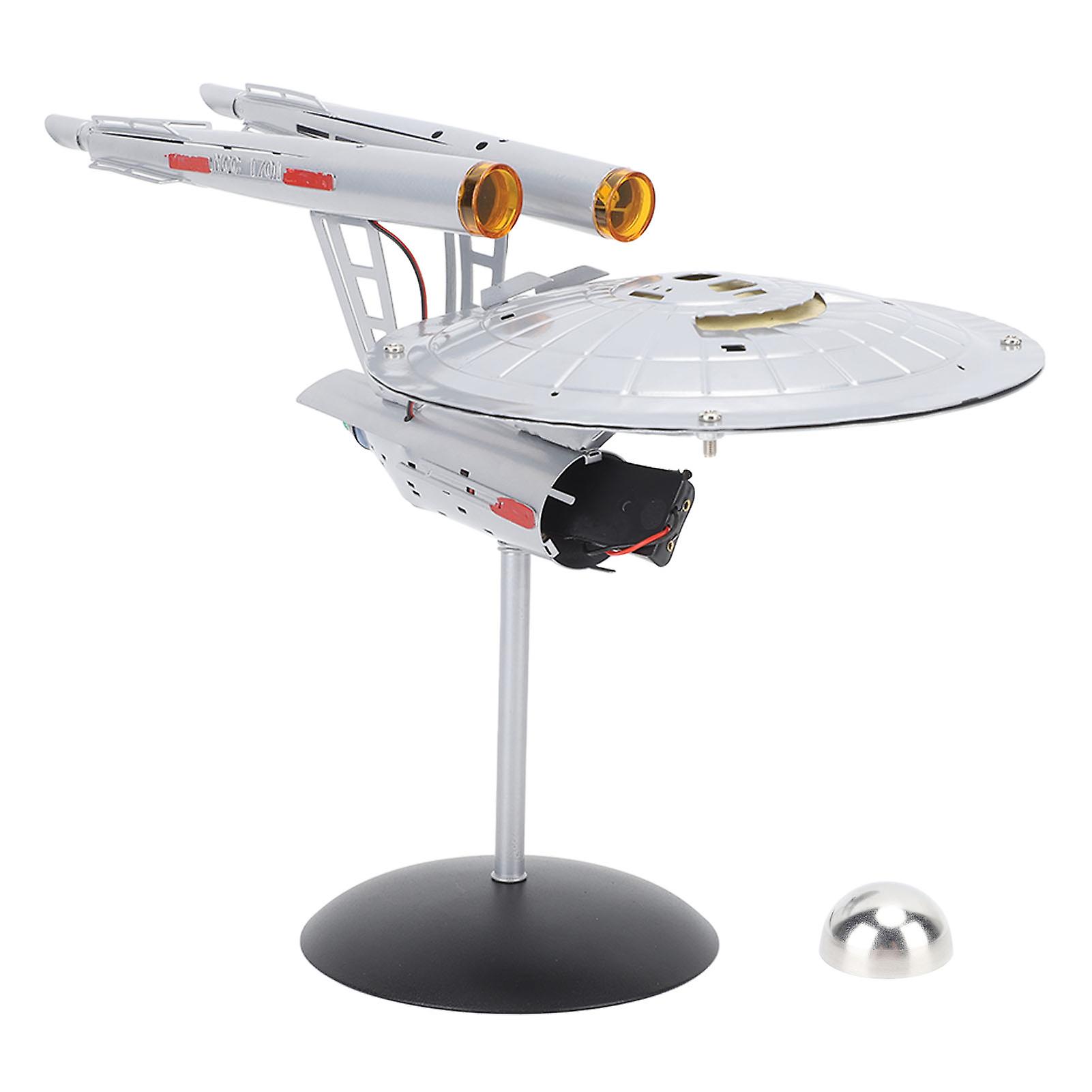 Spaceship Model with Lights 1:1000 Life Like High Durability Spaceship Toy for Display Collection