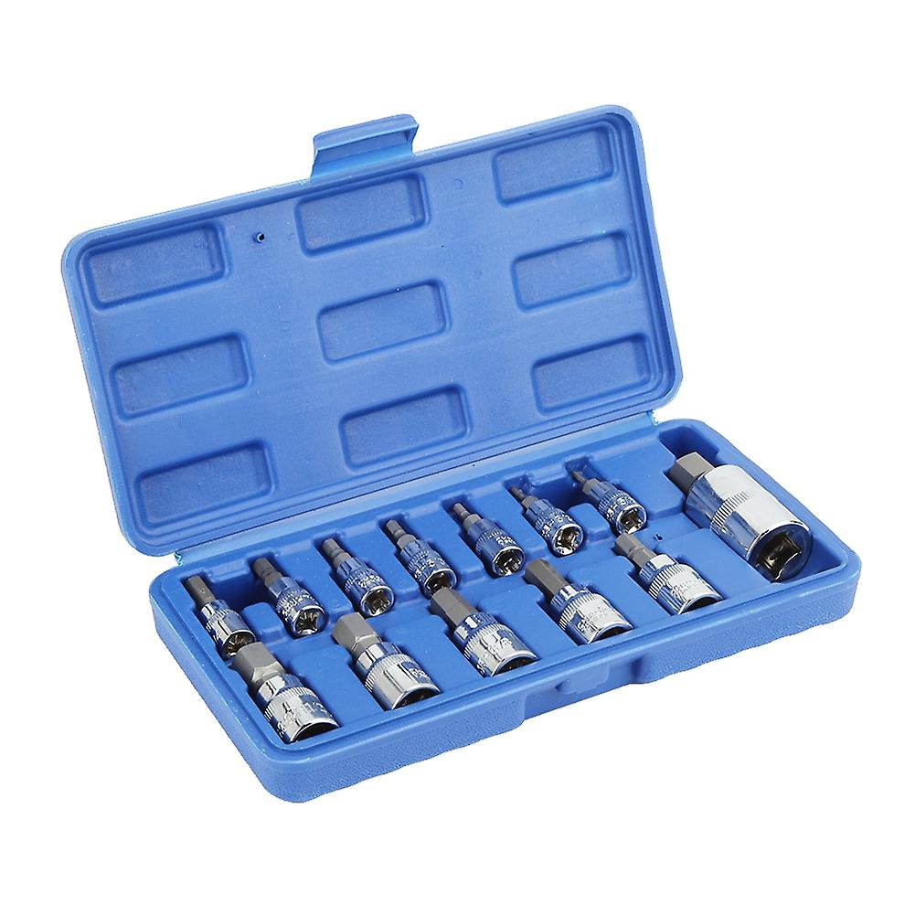 13PCS Universal Car Hex Socket Wrench Spanner Star Bit Socket Set Car Repairing Tool
