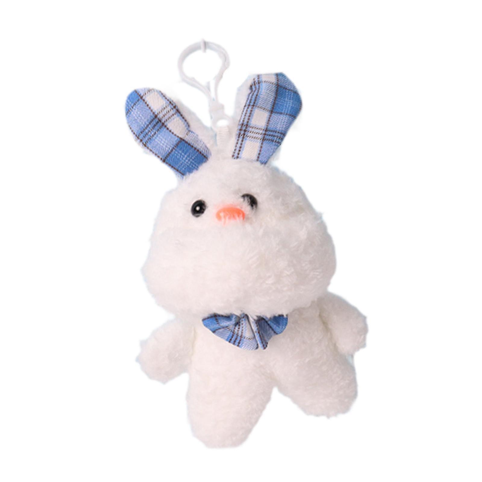 Plush Toy Keychain Funny Ornament Lifelike Keyring Charm Stuffed Animal Doll bunny