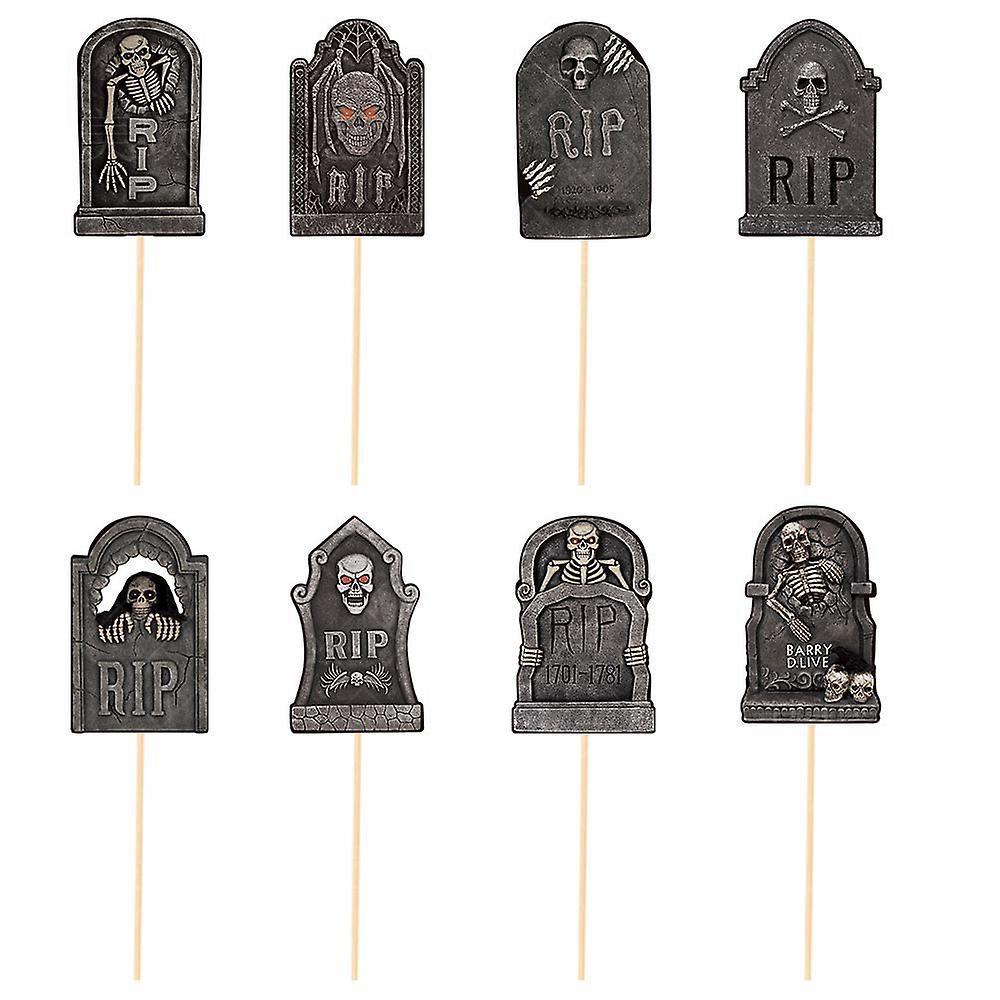 2023 هالوين شبح حزب ديكور مزق قبر إناء إدراج سعيد هالوين شبح مهرجان حزب اللوازم شواهد القبر كعكة القبعات