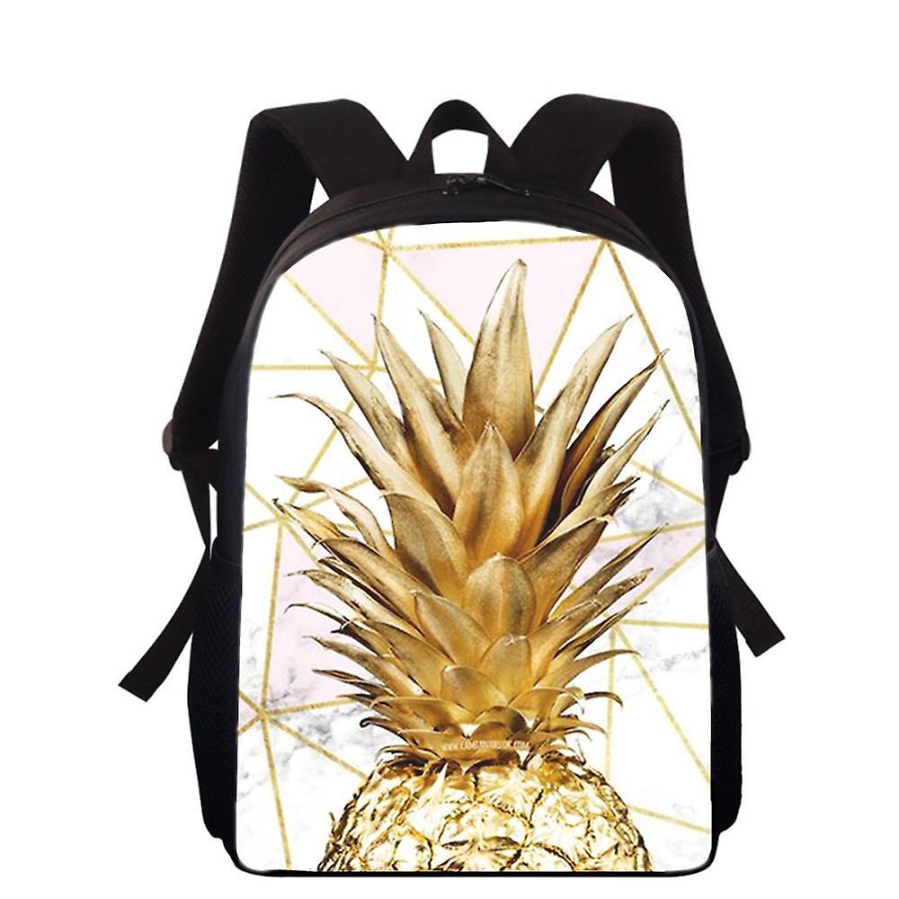 Redkid Pineapple Fruits Fresh 16 3d Print Kids Backpack Primary School Bag For Boys Girls Backpack S