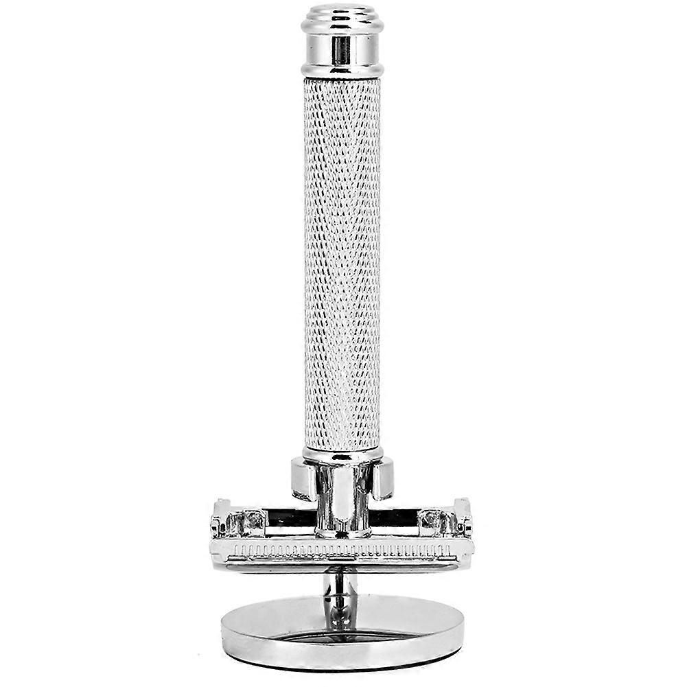 Mannen dubbelzijdig handmatig scheerapparaat draagbare ontharing baard scheerapparaat gezichtsverzorging tool