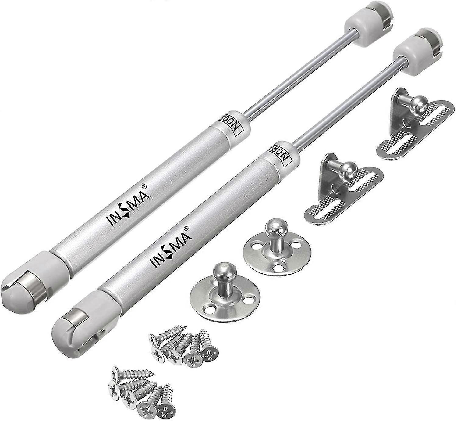 2PCS دعامات الغاز الحديد الهوائية الذراع للمطبخ مجلس الوزراء الباب رفع مع المسمار المثبط المكبس