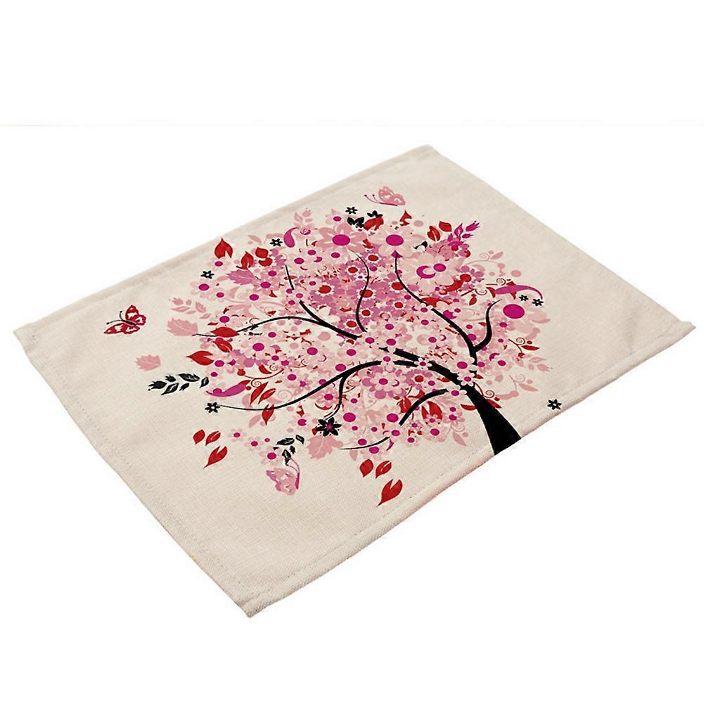 Beautiful Tree Print Pattern Heat Insulation Placemat Tableware Table Mat (MP0003-9)