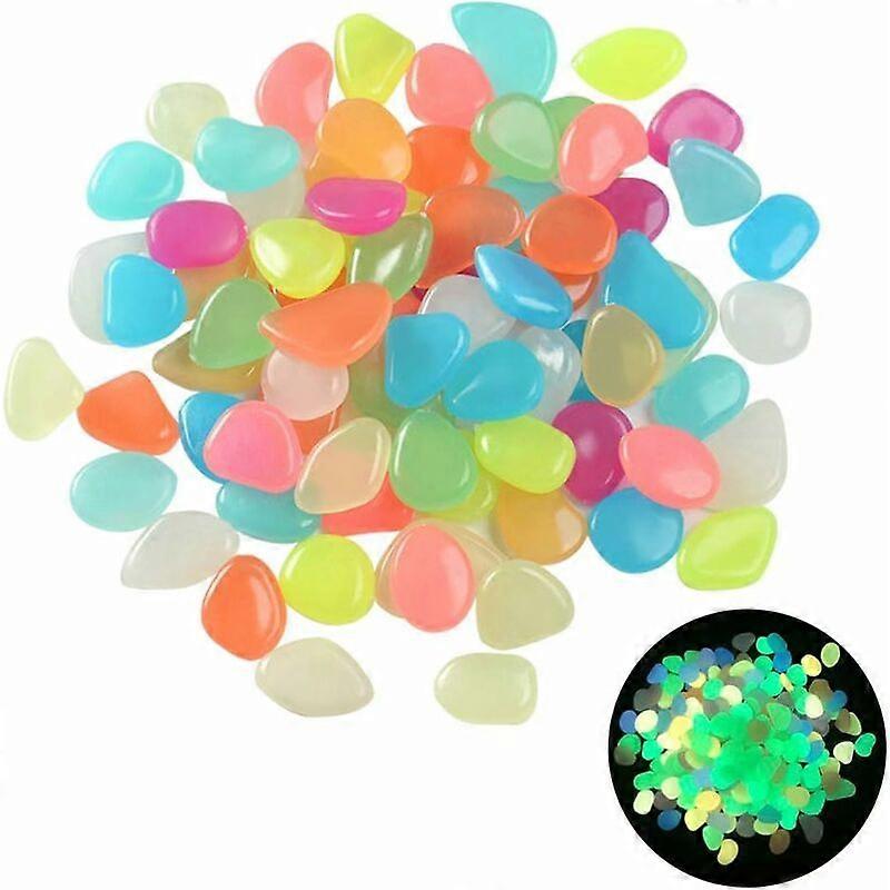 Lumineus Stone, Luminous Pebbles, Glow-in-the-Dark Pebbles, Fluorescent Pebbles, Luminous Stone for Aquarium, Suitable for Decorative Vase, Micro Land