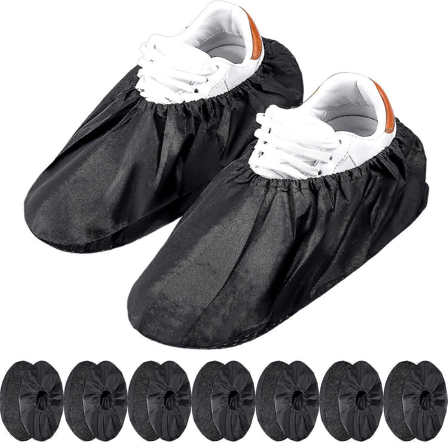 10 Pairs Of Reusable Non-slip Shoe Covers Waterproof Boot Covers