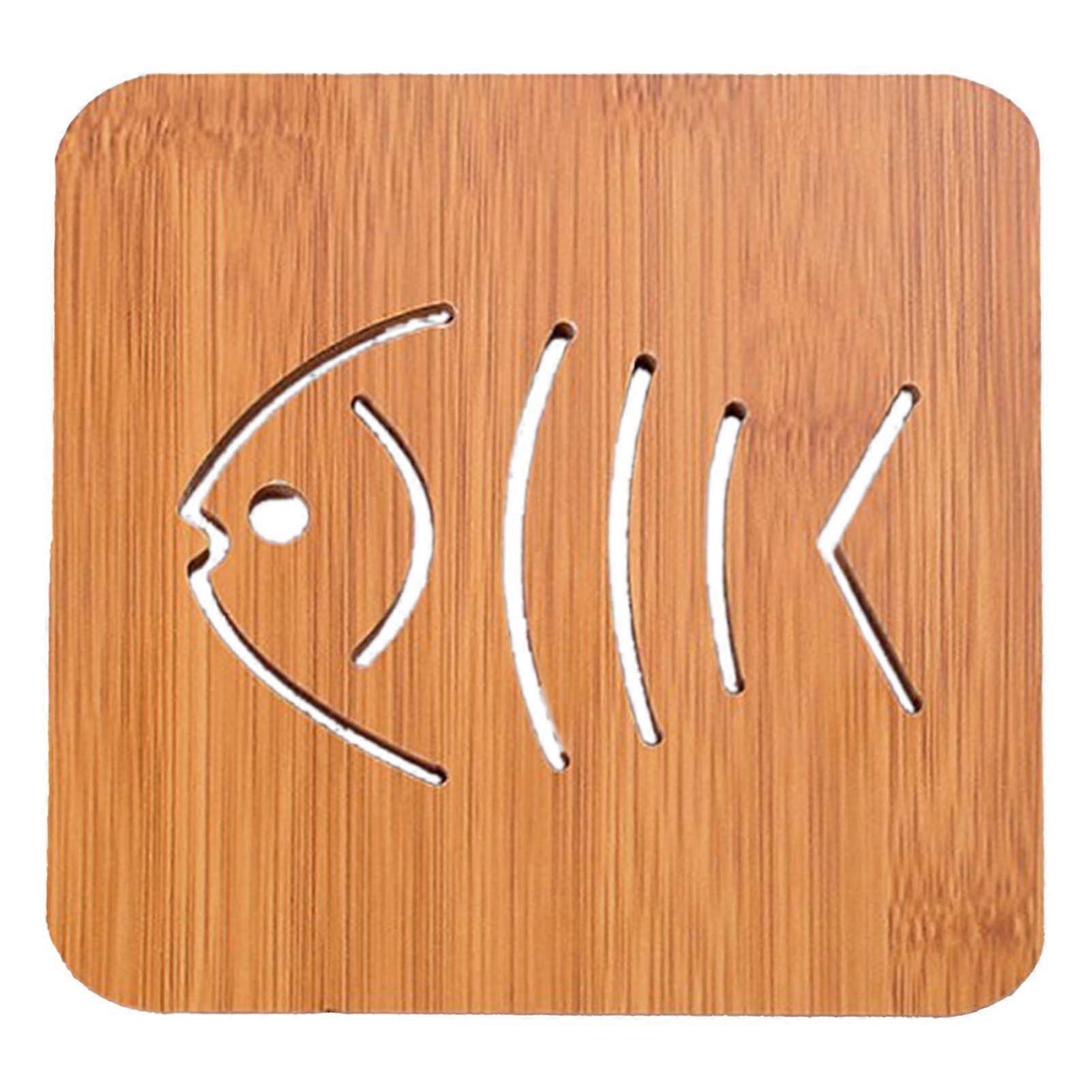 Fa hal alakú csésze szőnyeg szép csúszásgátló multifunkcionális fa hőszigetelt csésze szőnyeg