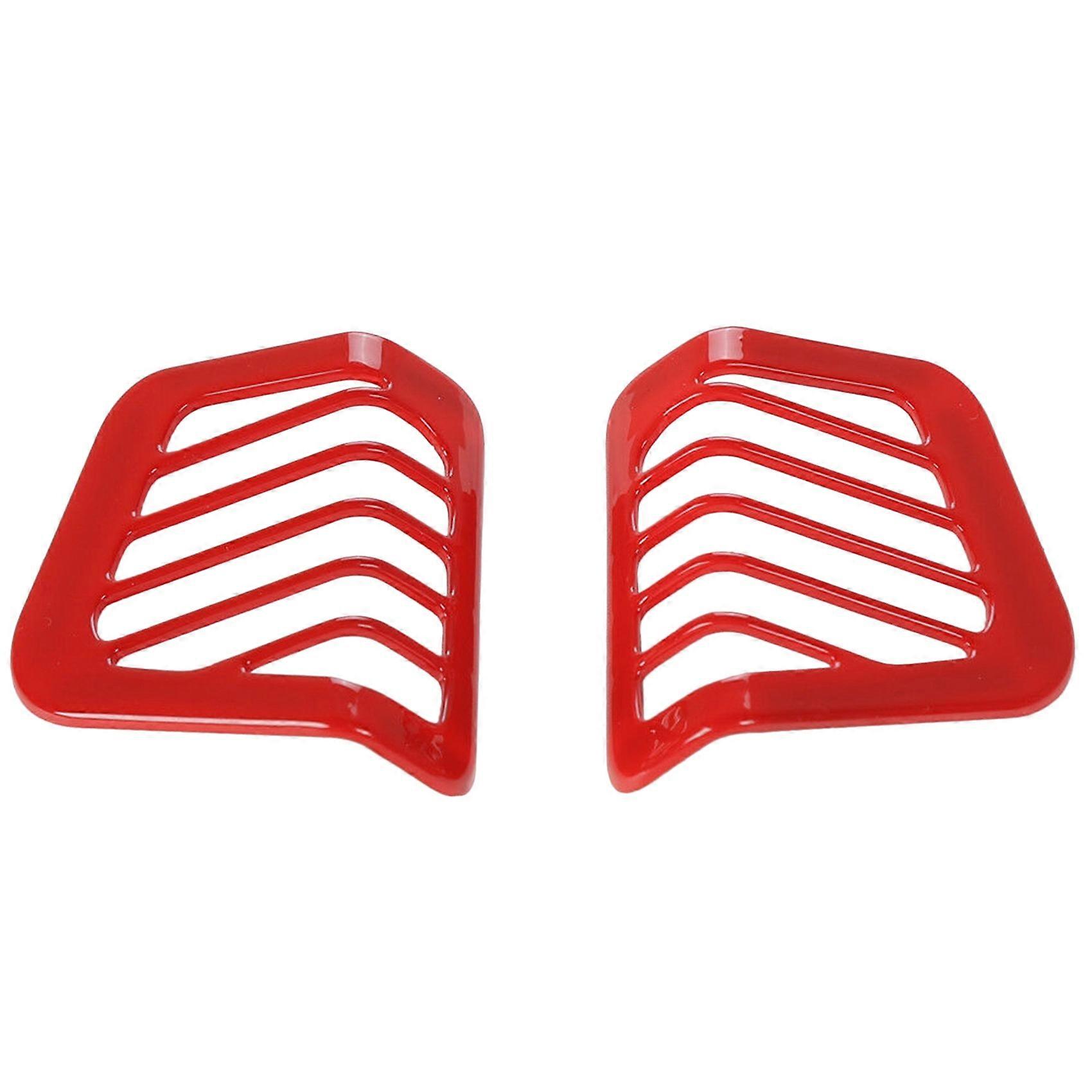 Pair Red Air Outlet Vent Cover Trim Dashboard Side for 2018 JL