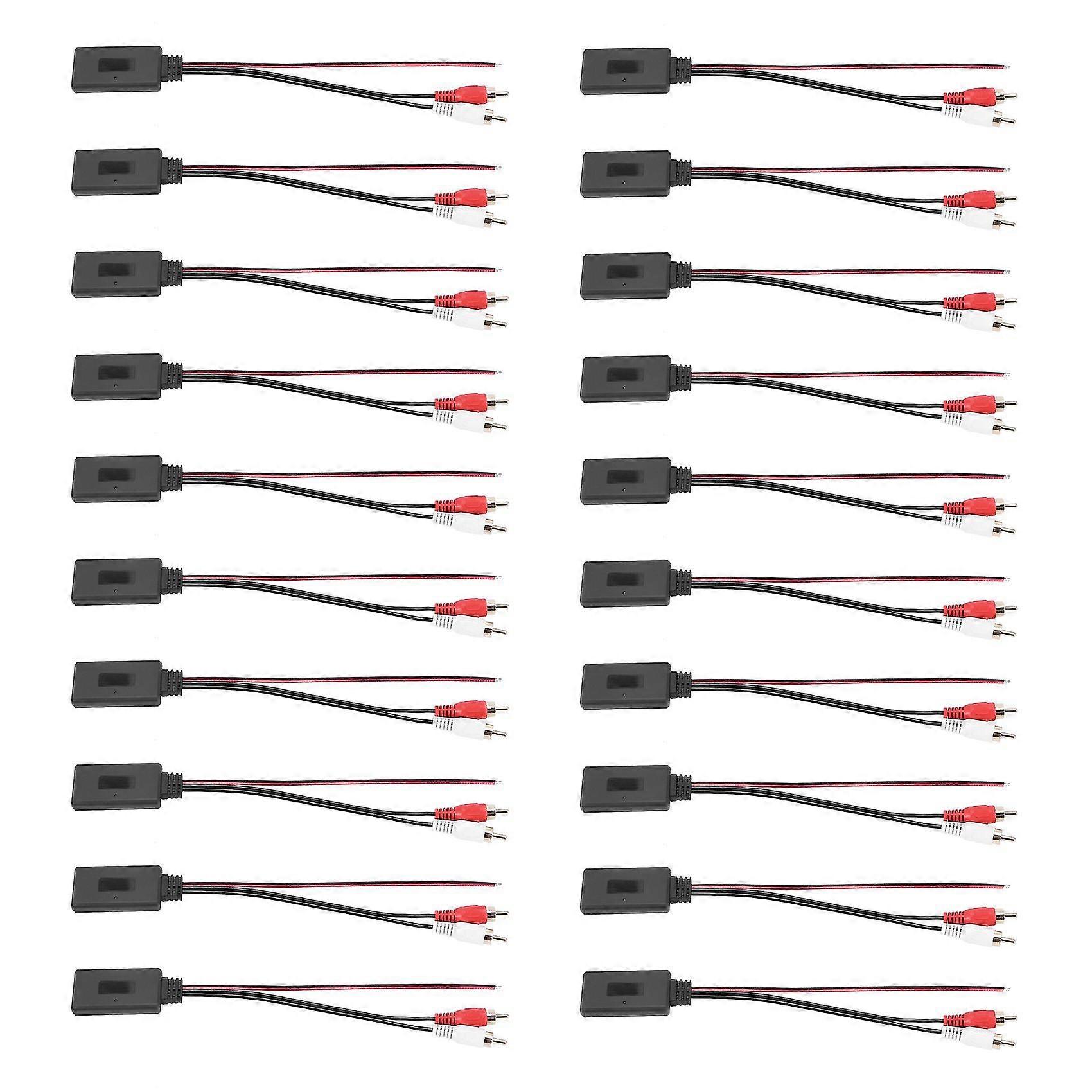20x Car Universal Wireless Bluetooth Module Music Adapter Rca Aux Audio Cable