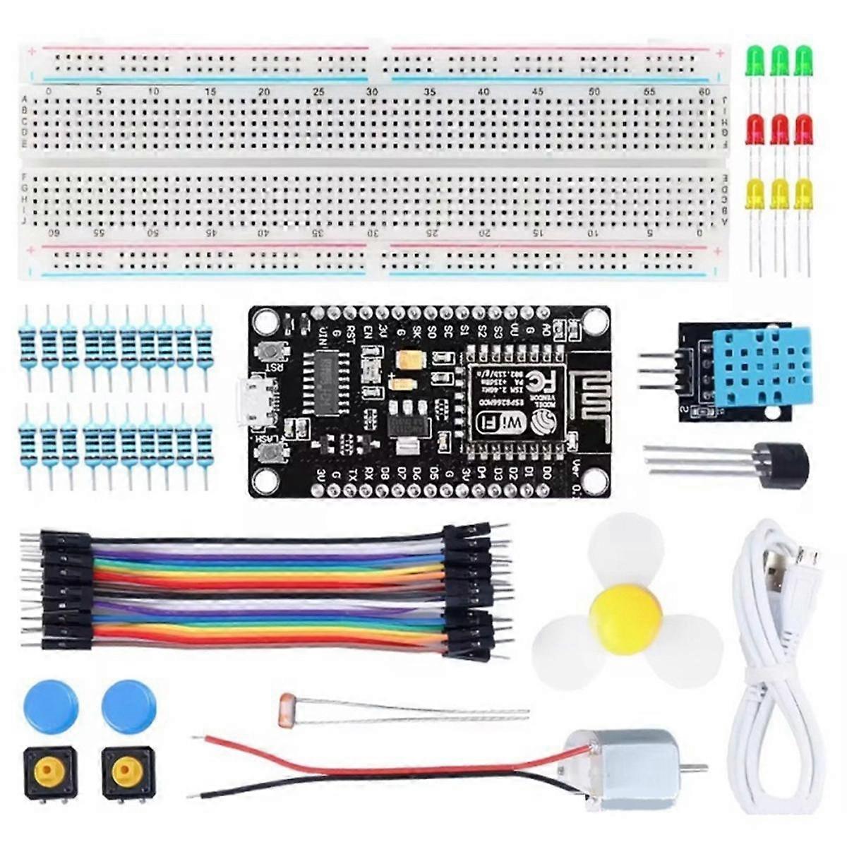 ESP8266 WiFi Kit Κιτ προγραμματισμού αισθητήρων θερμοκρασίας &; υγρασίας Κιτ εκμάθησης για ηλεκτρονικό πείραμα
