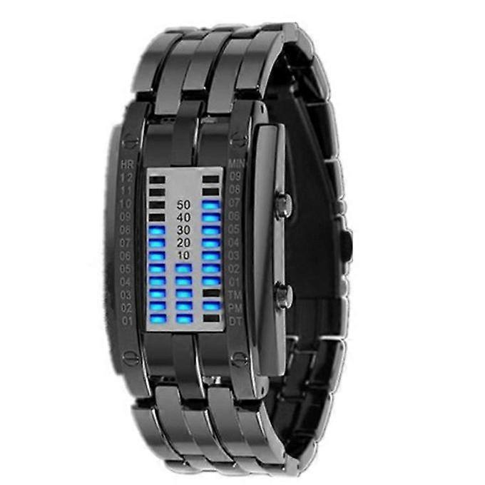 Waterproof Plating Watch Luxury Stainless Steel Binary