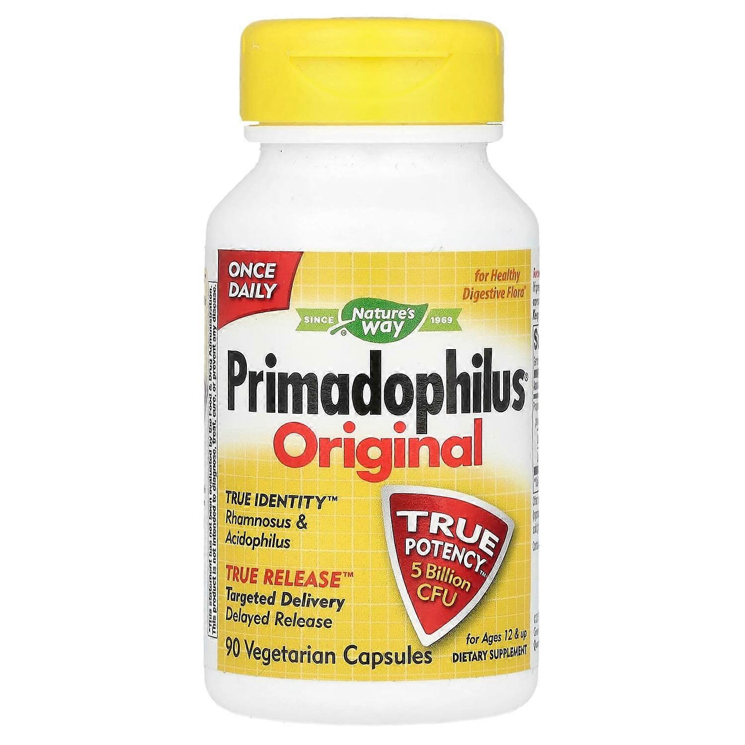 Nature's Way, Primadophilus, Original, Ages 12 & Up, 5 Billion CFU, 90 Vegetarian Capsules