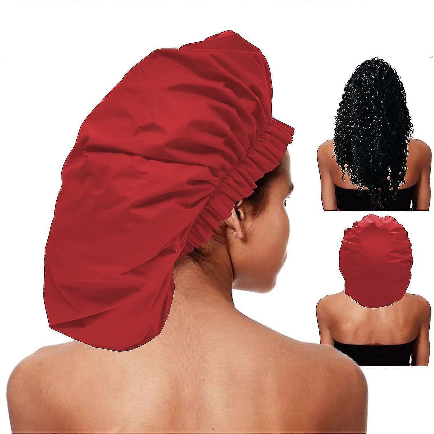 Althee Premium Collection Super Jumbo Shower Cap Red