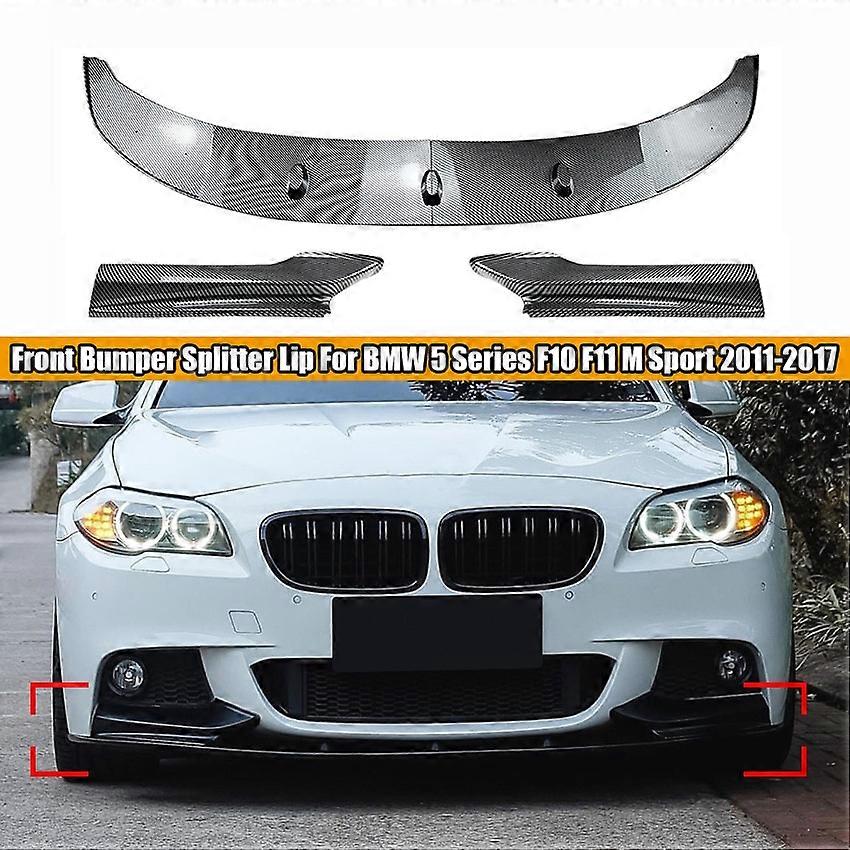 thumbnail image 2 of Glossy Black Front Bumper Spoiler Lip For BMW F10 5 Series M Sport 2011-2015 – Focus-Decoration 2 of 6
