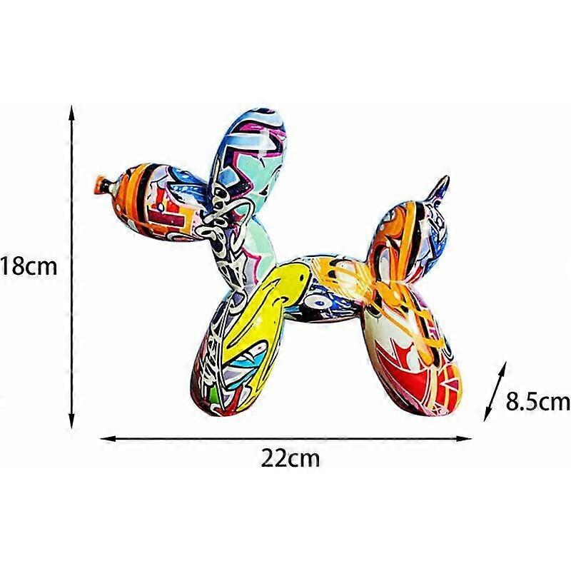 YB&GQ Mini Chien Ballon Sculpture par Jeff Koons,résine Bureau Domicile Decor Moderne Ornements Artisanat Mignon d'art Créatif Cadeau pour Enfants