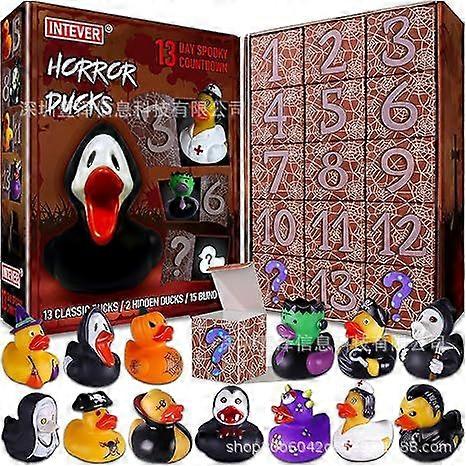 2024 Advent Calendar Horror Rubber Duck Countdown Blind Box Halloween Christmas With Hidden Model