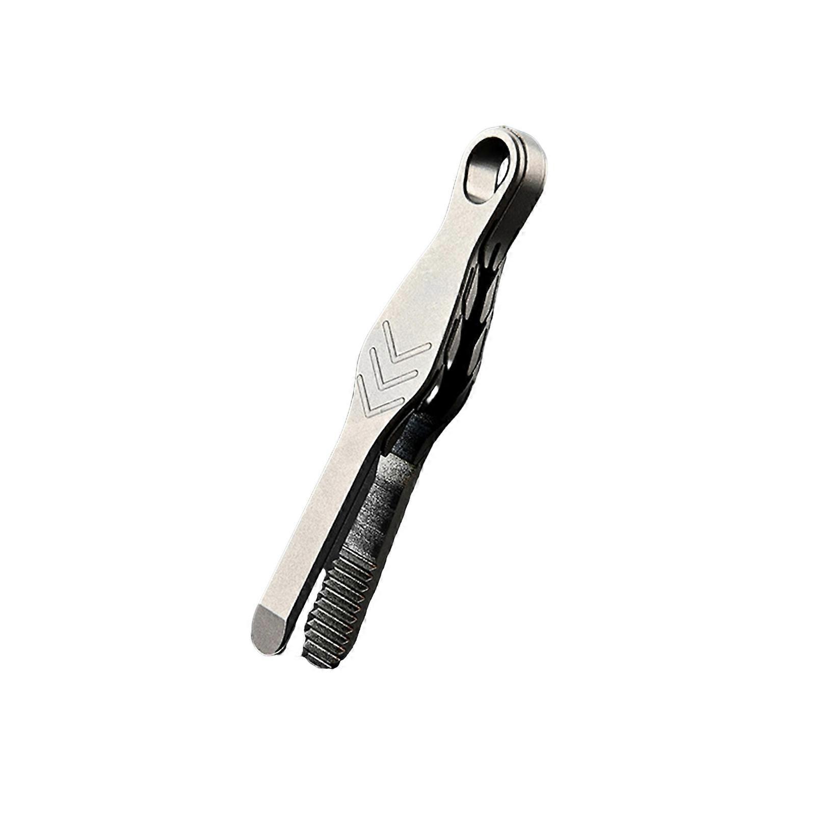 Titanium Alloy Small Tweezers Rustproof Corrosion Resistant Non-Slip Design Compact Size Portable Mini Tweezers