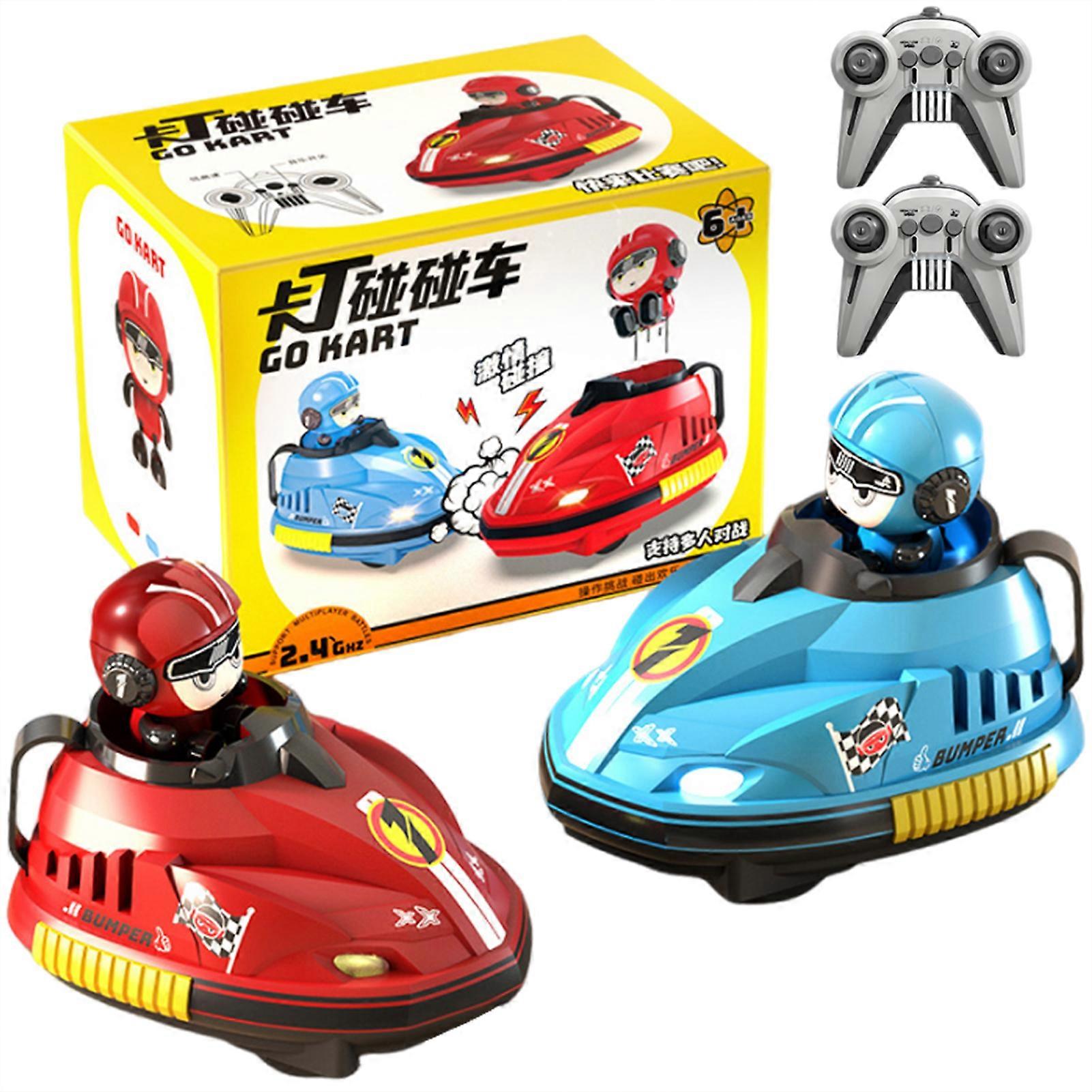 Remote Control Bumper Cars for Double Player Parent-Child Interactive Toy Birthday Christmas Gift