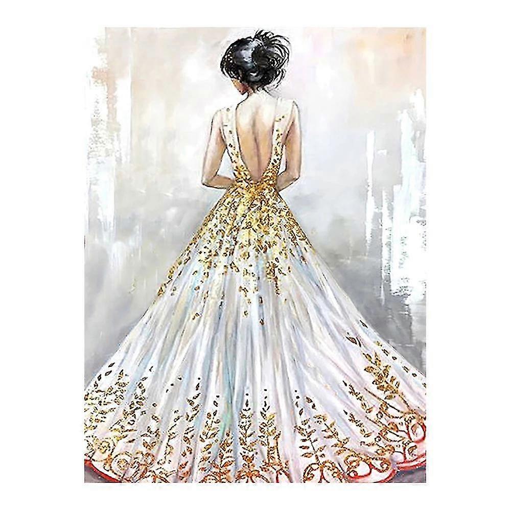 صورة أنثى ، طلاء الماس الدائري الكامل ، عملية ثقب جديدة ، عملية لصق ، غرزة متقاطعة ، ديكور منزلي بسيط 5D