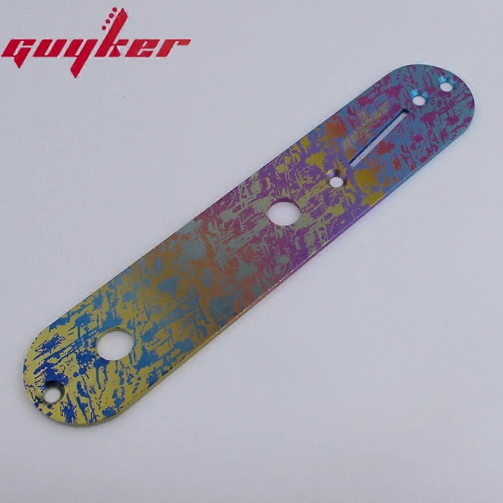 Elgitarr Titanlegering Kontrollplatta Knopp Street Style för Fend TL Delar Ersättning