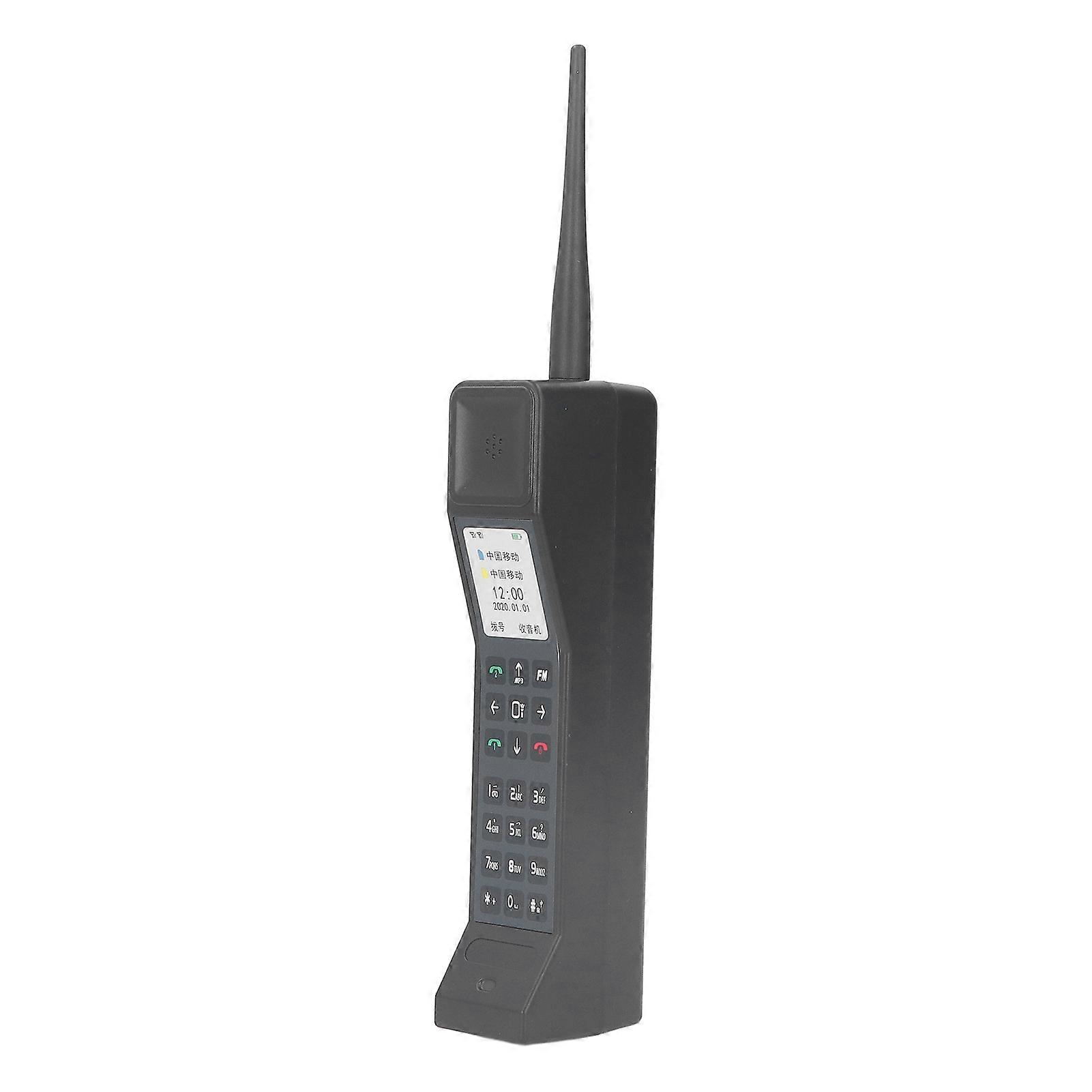 Brick Cell Phone Ornament Simulation Photographic Props 80s 90s Vintage Brick Mobile Phone Model Black