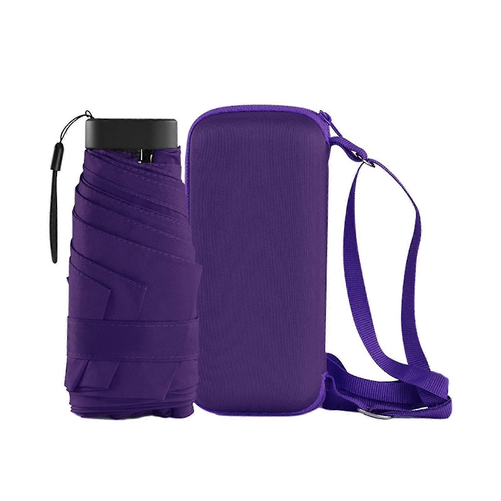 Litet paraply Lätt solparaply Vattentät Regntät Kompakt Paraply För Män Kvinnor Fällbart Paraply För Vandring Promenader Utomhus