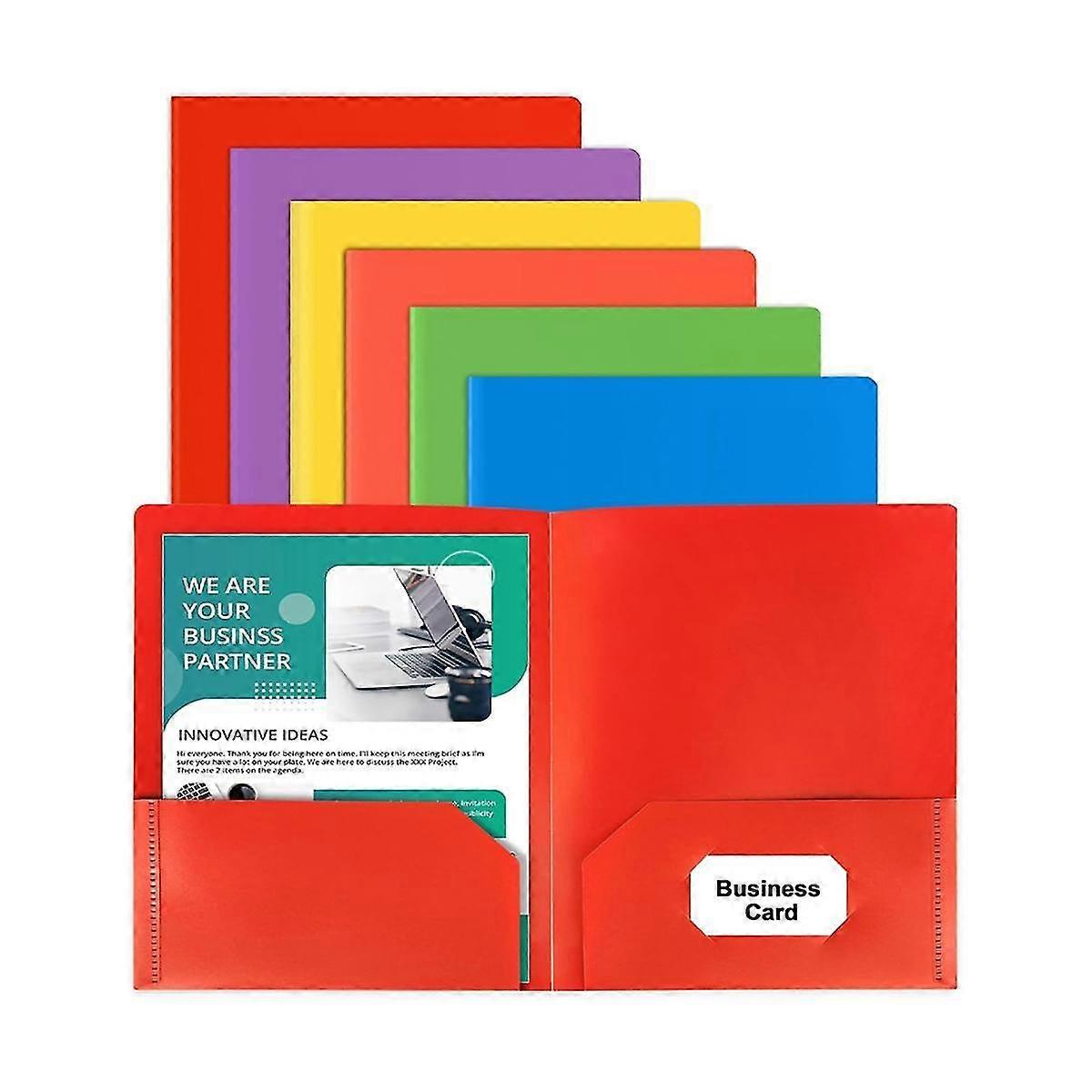Folders With Pockets, 25 Pack 2 Pocket Folders Fit Letter Size, File Folder With Pockets For School Office Home B