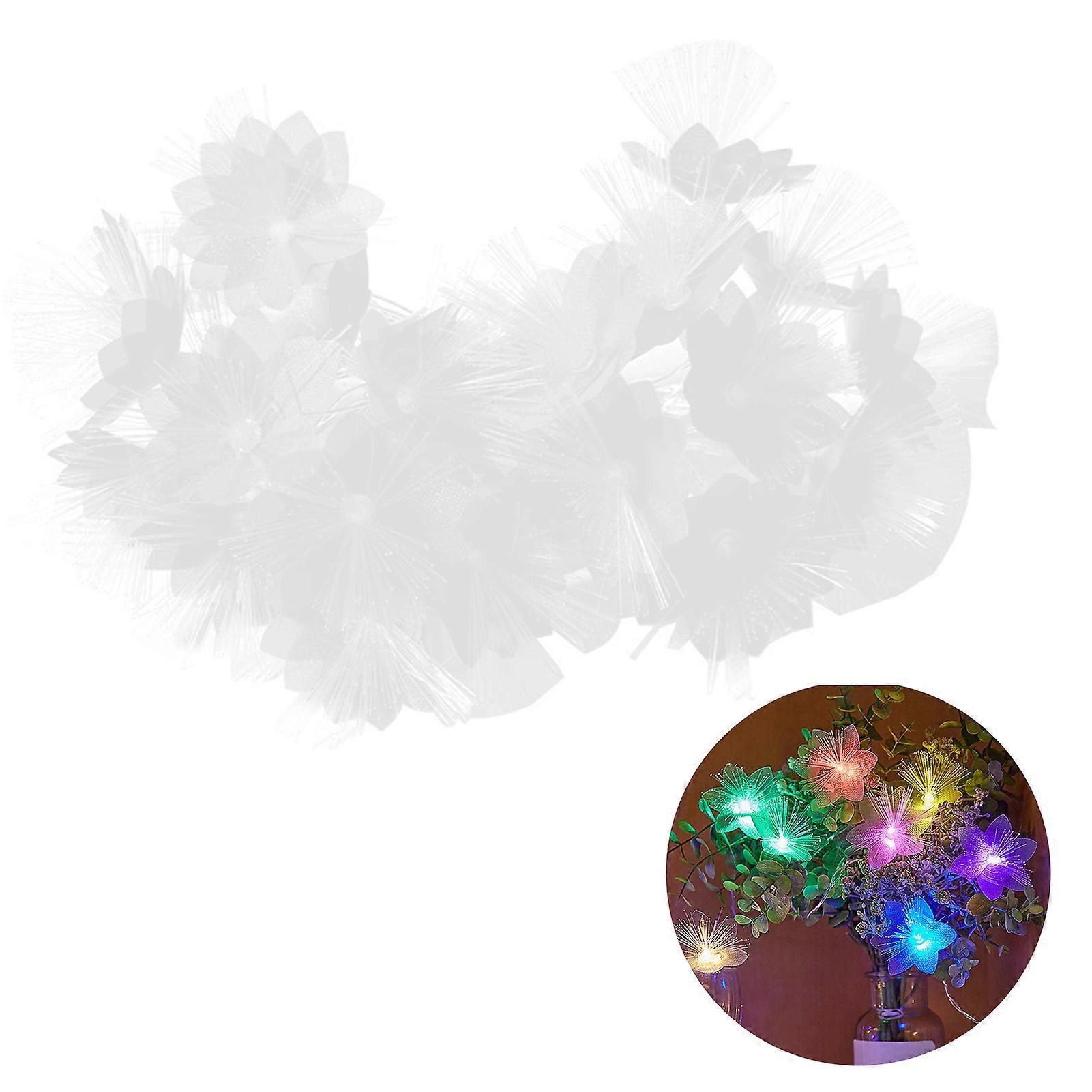 LED String Light Artificial Flowers Battery-operated Colorful Garland Valentines Day Christmas Party New Year Decoration LED Light
