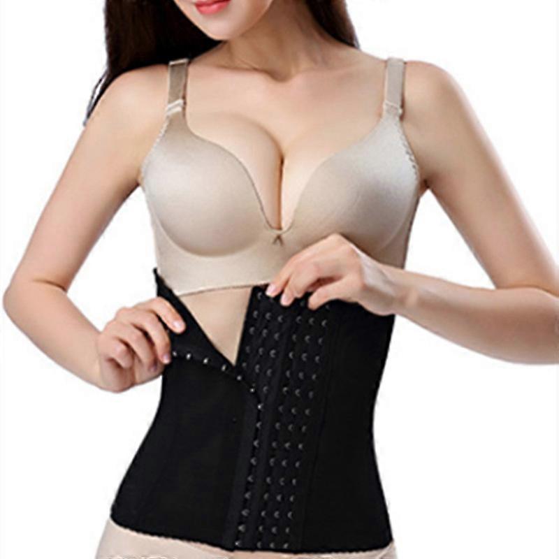 Waist Trainer for Women Corset Cincher Body Shaper Girdle Trimmer with Steel Bones Extender