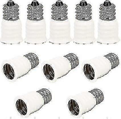 10pcs E12 Adapter E12 To E14 Lamp Base Adapter Converter, E12 To E14 Lamp Base Adapter For Incandesc