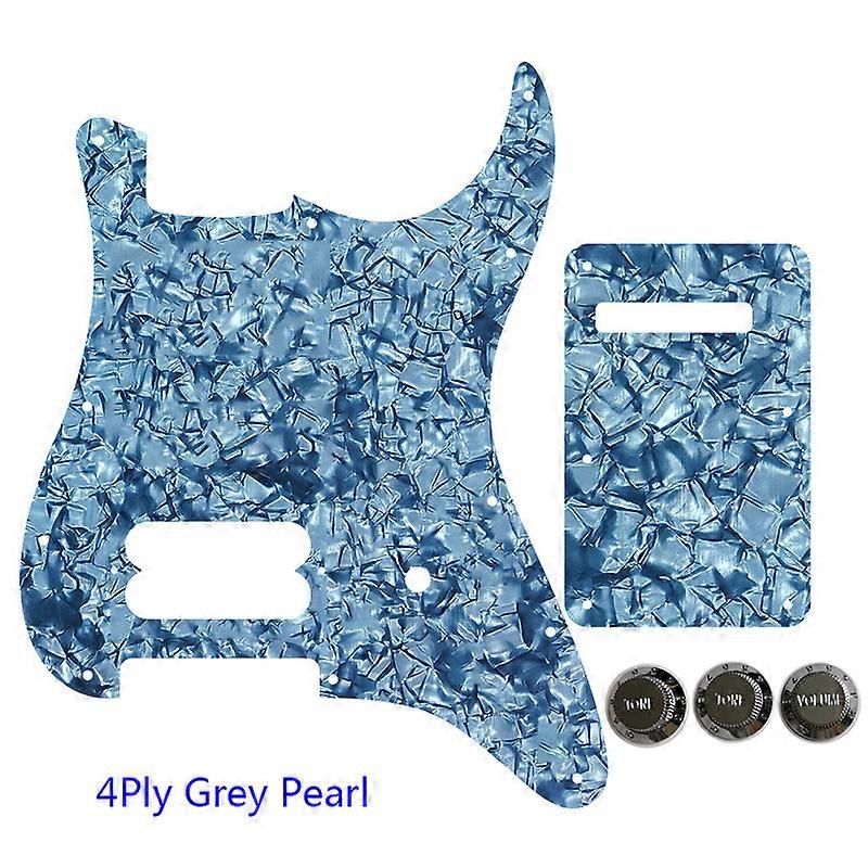 Parts - For FD US 72' 11 Screw Hole Standard Strat Player Humbucker H Guitar Pickguard & Back Plate & Control Knob