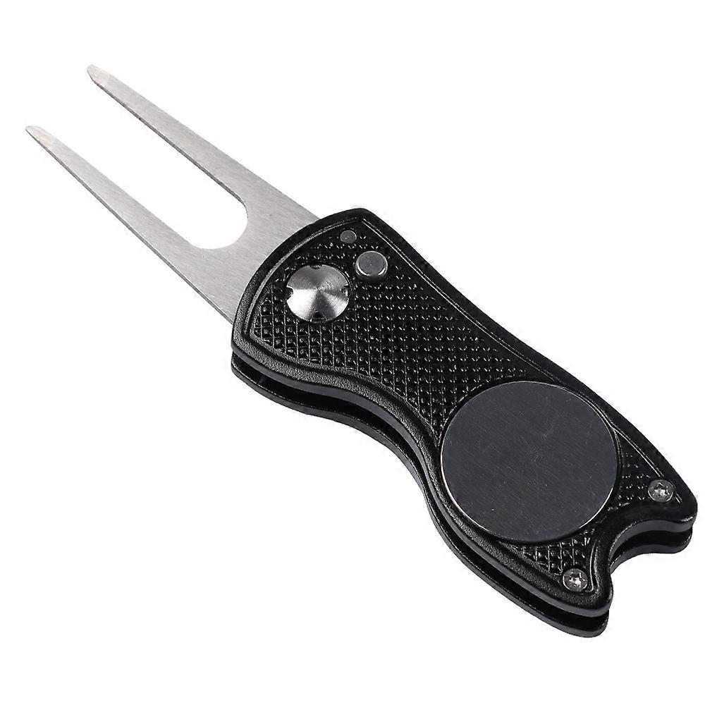 Foldable Golf Divot Repair Tool with Ball Marker