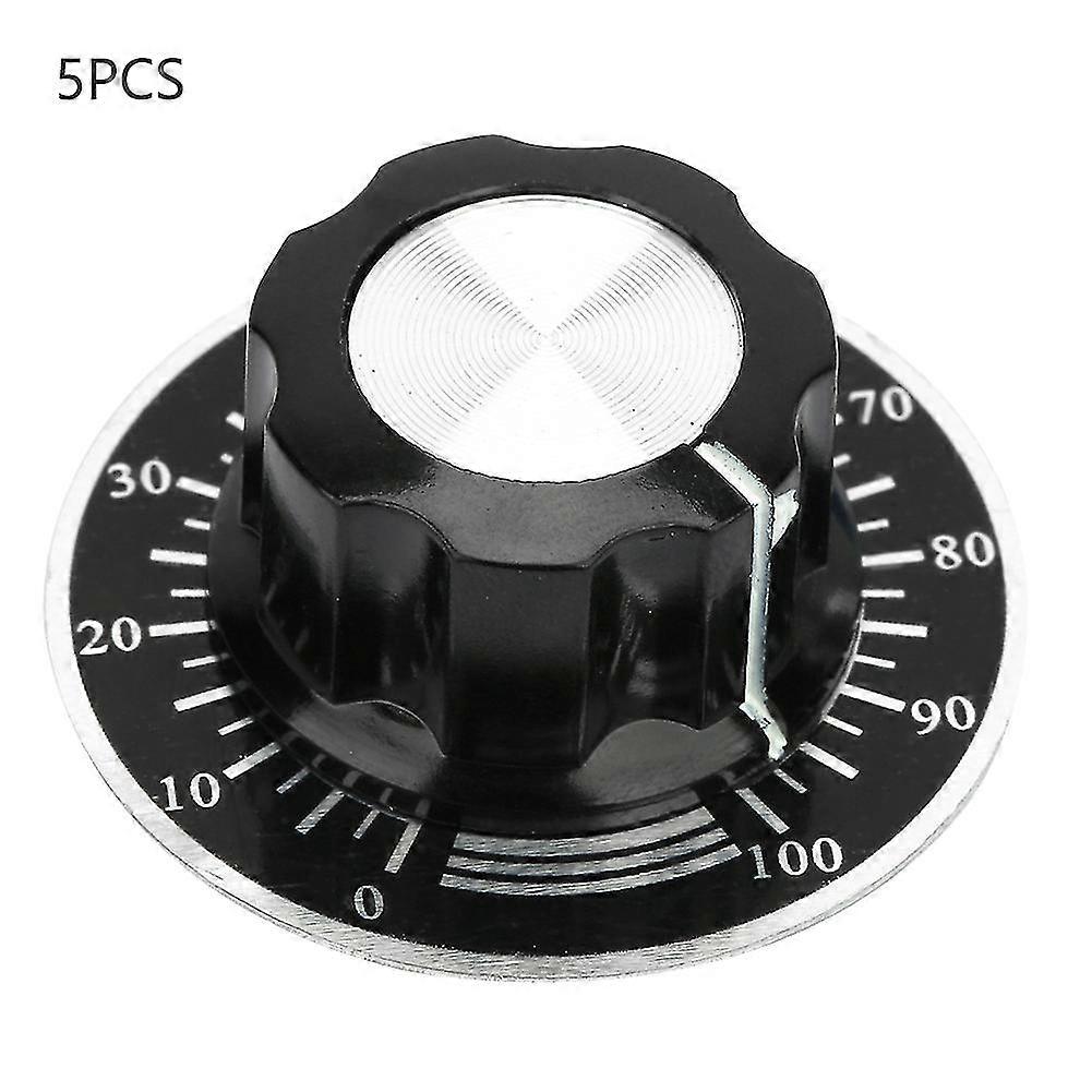 Mf A03 Potentiometer Knurled Knobs Volume Control Cap  Digital Dial Scale Plate