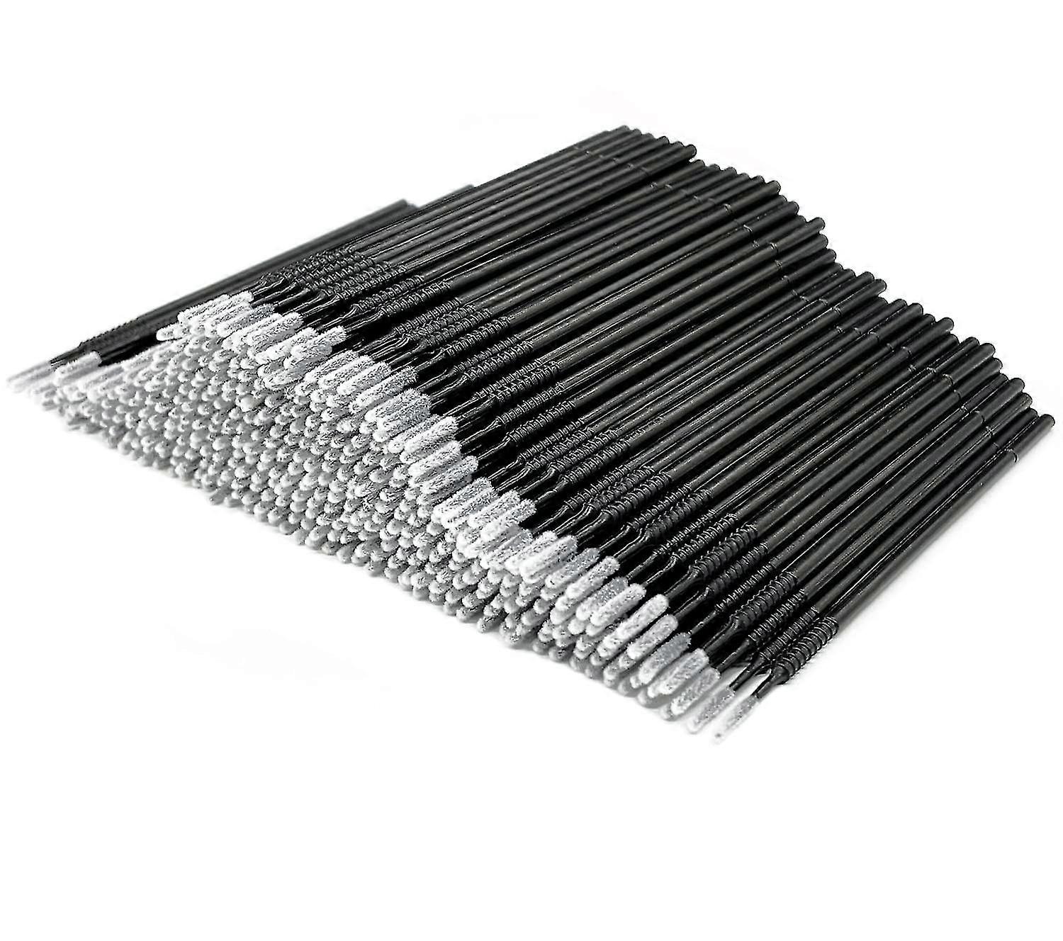 Disposable Micro Applicator Brush For Makeup, 400pcs (black)